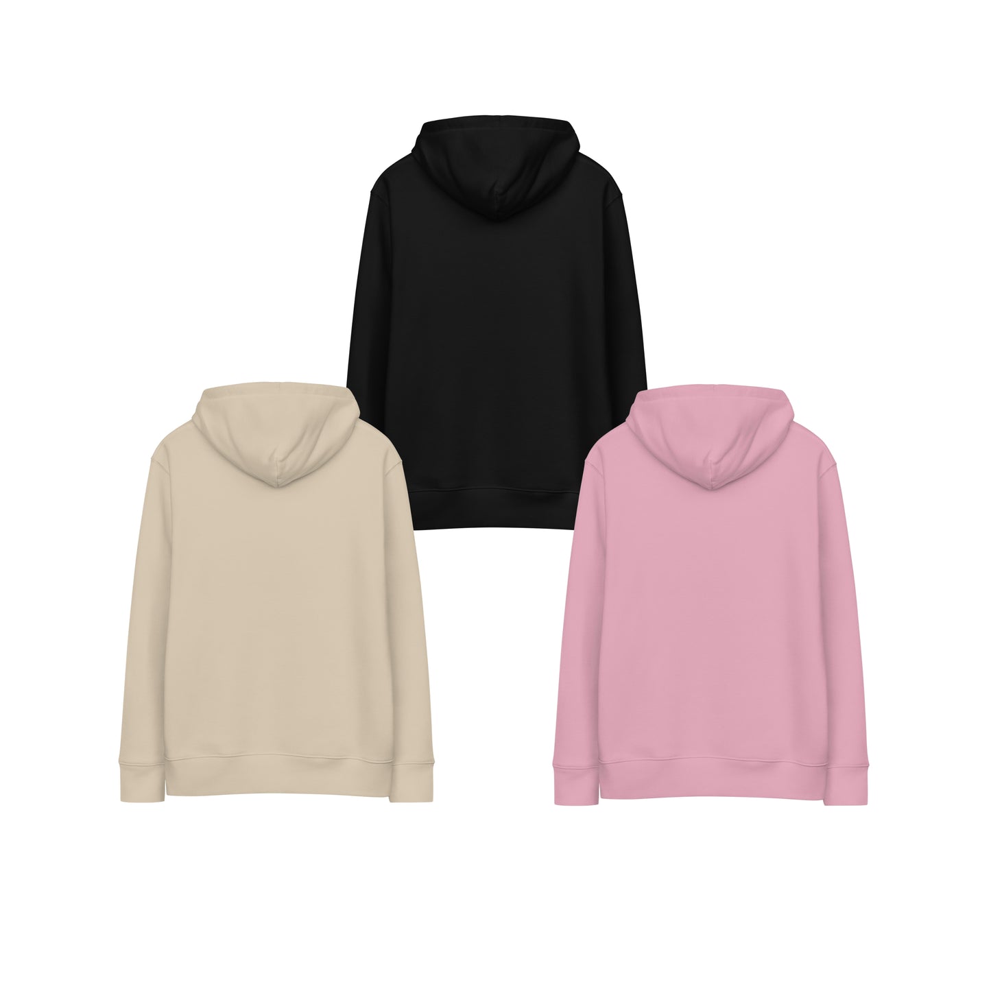 comfort flin hoodie (beige/pink/black)