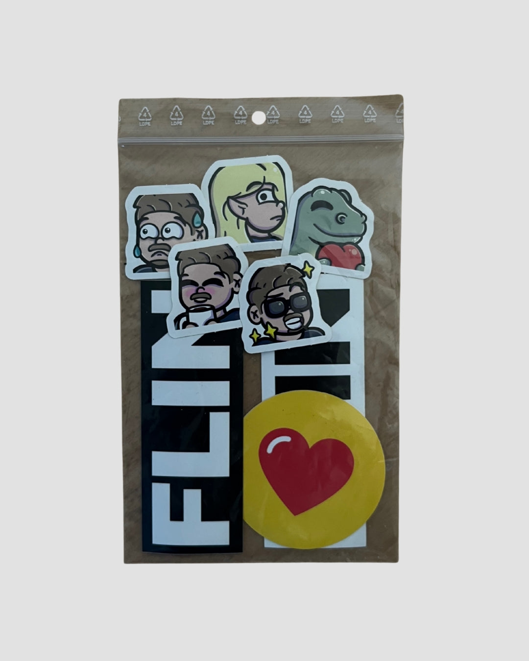 FLIN Sticker Pack (8 pcs)