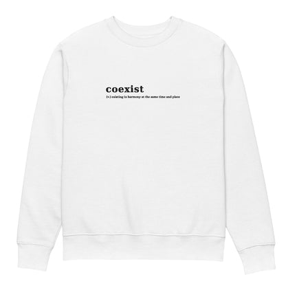 coexist sweater (white)