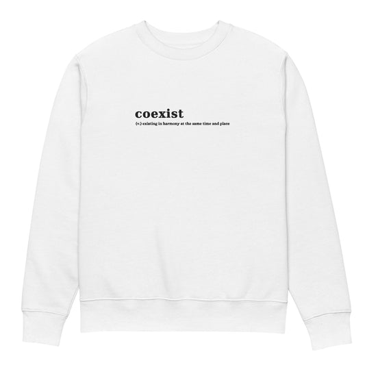 coexist sweater (white)