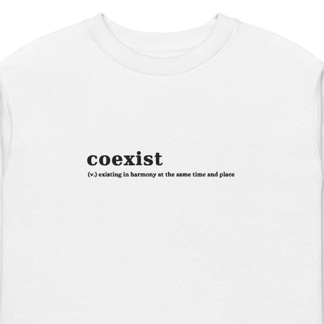 coexist sweater (white)